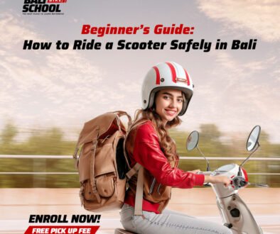 Beginner scooter lesson in Bali at Bali Bike School